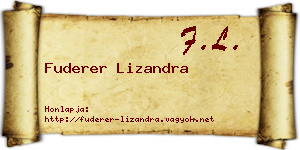 Fuderer Lizandra névjegykártya
